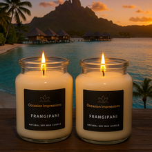 Load image into Gallery viewer, Frangipani Triple Scented Natural Soy Candle
