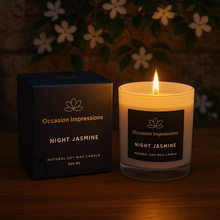 Load image into Gallery viewer, Night Jasmine Triple Scented Natural Soy Candle
