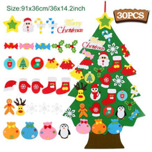 Load image into Gallery viewer, Felt Christmas Tree with Ornaments
