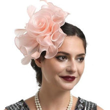 Load image into Gallery viewer, Organza Floral Fascinators in a choice of colours
