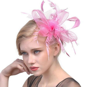 Pink Tuille Fascinator