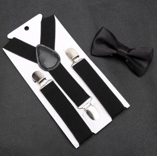 Kids Classic Bow Tie & Suspenders