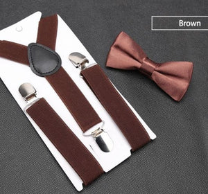 Kids Classic Bow Tie & Suspenders