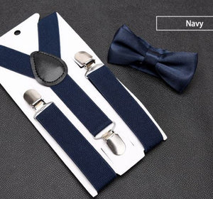 Kids Classic Bow Tie & Suspenders