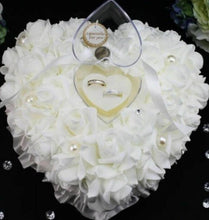 Load image into Gallery viewer, Elegant Floral Heart-Shape Ring Pillow
